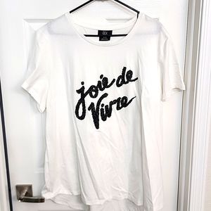City Chic Joie De Vivre Shirt NEW
